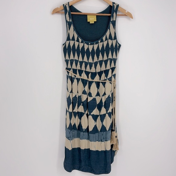 Maeve Anthropologie Castalia Smocked Dress Size 2 Petite - Picture 2 of 12